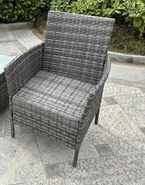 Garden Compact Rattan Table And Chairs  Large Outdoor Garden Sets