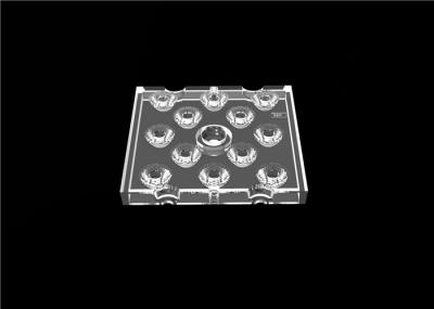 12 In 1 PMMA LED Chip Lens , 60° Beam Angle Multi LED Lens For Outdoor Flood Lighting
