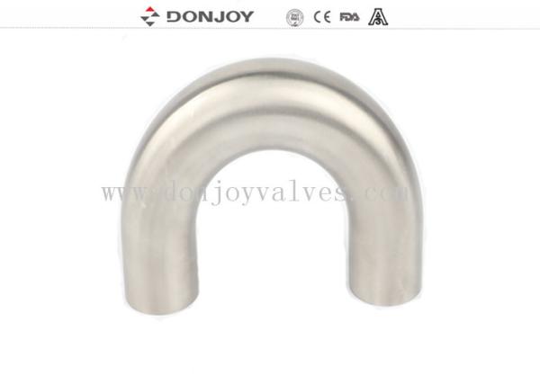 1/2” - 6 encaixes 3A sanitários de aço inoxidável curvatura soldada 180 graus Matt Polished