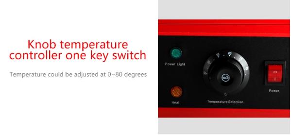 3 слоя Красная закуска для продовольствия Теплый витрина для коммерческого решения консервирования продуктов питания