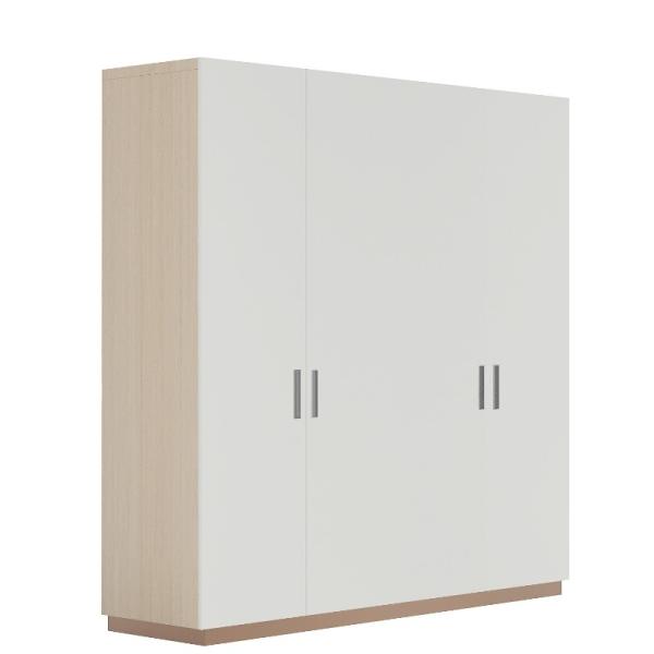 Um guarda-roupa de apartamento simples e de luxo com grande espaço de armazenamento