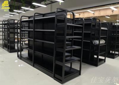 Multi Layer Wood And Metal Shelves For Medium Sized Luxury Stores
