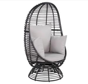 Egg Round Patio Outdoor Indoor Garden PE Rattan Swing Chair Hotel Garden