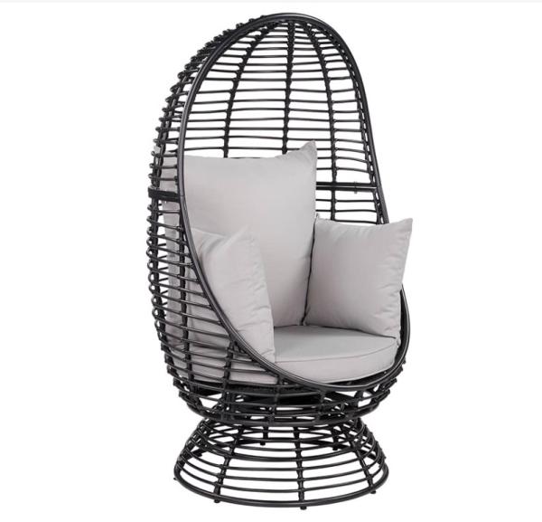 Egg Round Patio Outdoor Indoor Garden PE Rattan Swing Chair Hotel Garden
