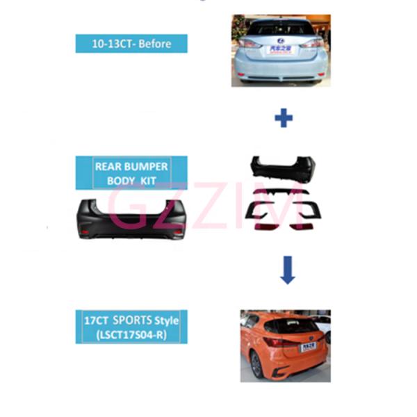 Lexus CT 2016 Производитель Автозапчасти Спортивный стиль Задний бампер корпус комплект