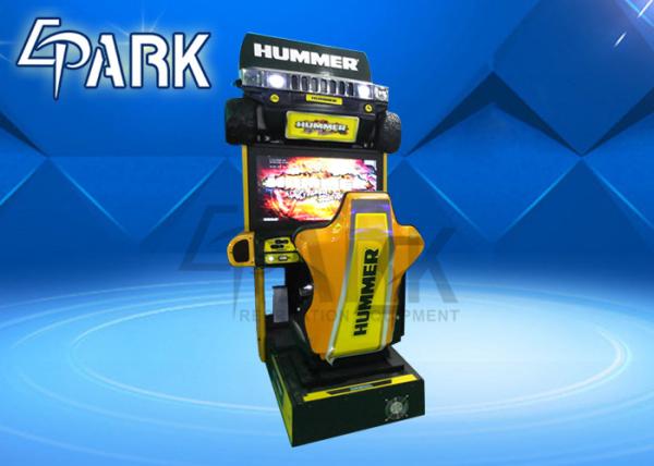 Car Racing Game Simulator Machines With Plastic / Alloy Steel Structure