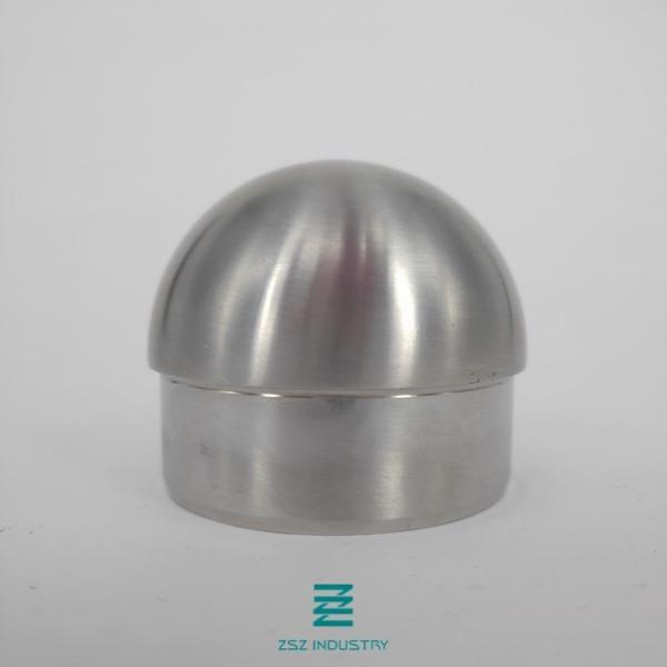 Stainless Steel Railing Ball End Cap Easy Installation For Round Tubes