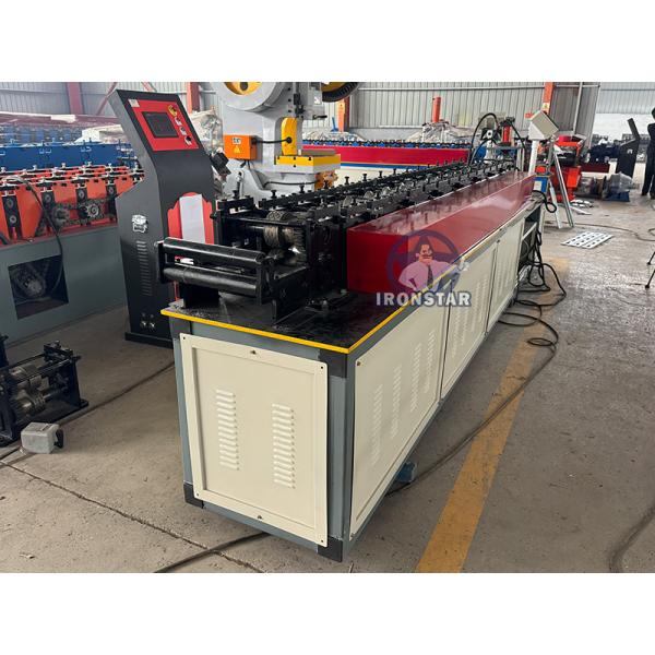 Perforated rolling shutter door roll forming line in Venezuela