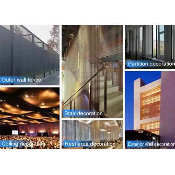 ячеистая сеть бронзового квадратного отверстия 22мм декоративная гофрировала сплетенный металл