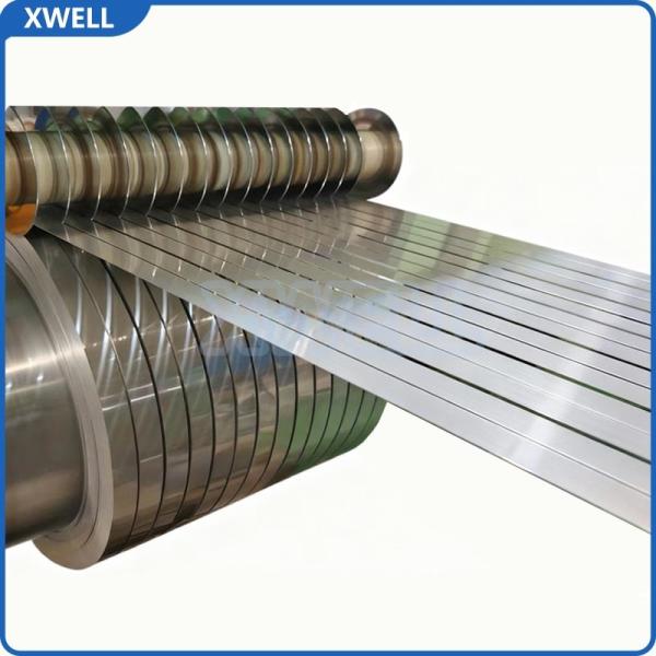 Cinta de acero inoxidable y tira acabada para el ensamblaje de paquetes de baterías de litio con alta resistencia y superficie lisa