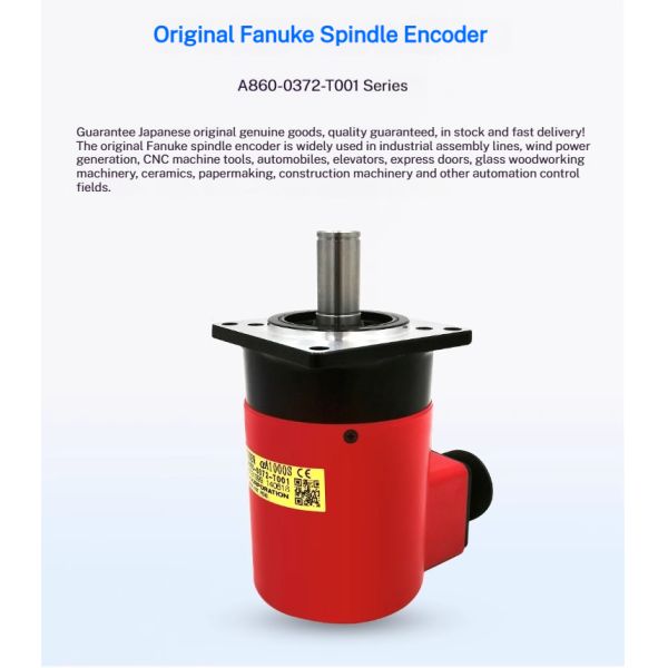 Fanuc Genuine Encoder CNC Replacement Spindle Servo Motor A860-0372-T001