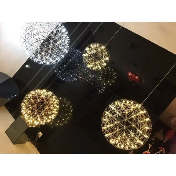 Modern Brief Loft Spark Ball LED Pendant Light  Raimond II Pendant（WH-AP-615）