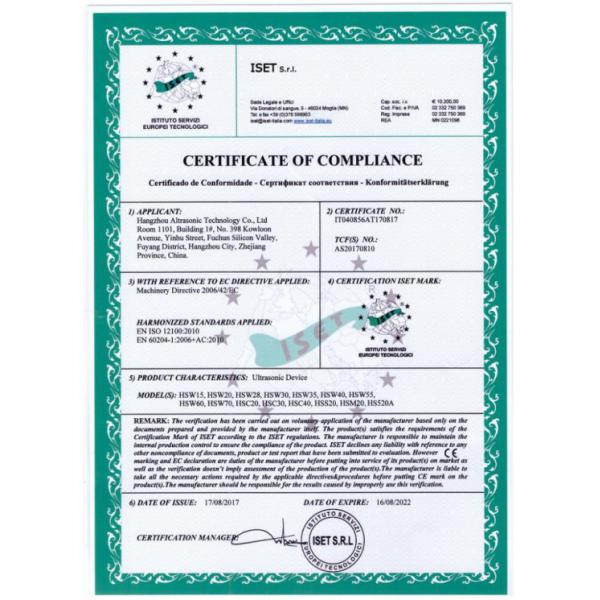 Датчик ультразвуковой заварки наивысшей мощности 1500В, датчик ультразвука пьезоэлектрический