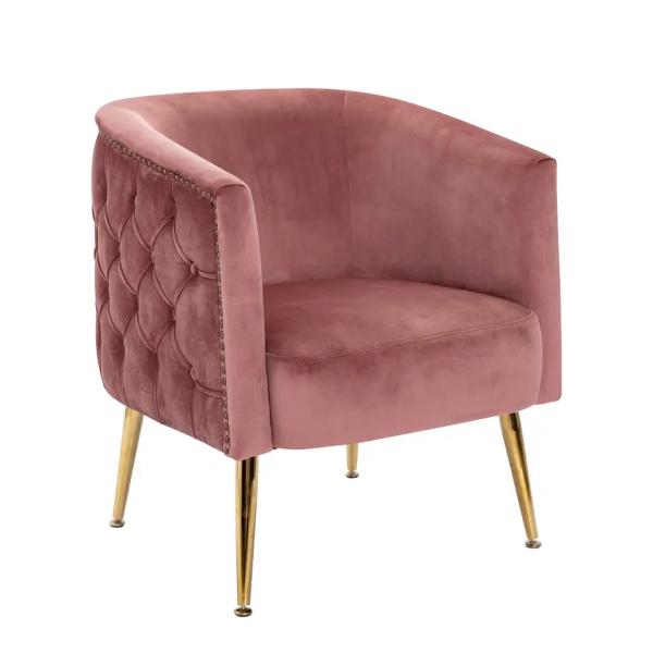 Anti Abrasion Velvet Dinning Chair , Multifunctional Office Single Seater Sofa