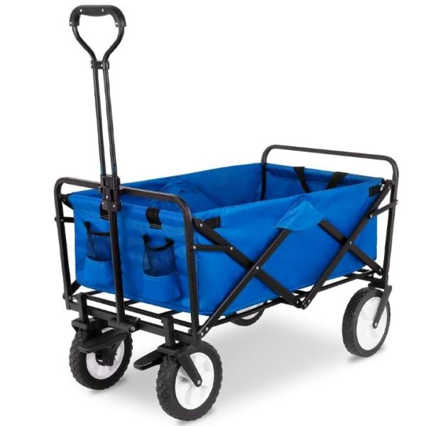 Advantages Perfect Service Outdoor Portable 4-Wheel Steel Folding Hand Cart for Tools