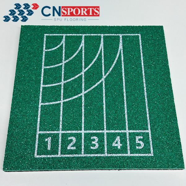 Water Permeable Green EPDM Rubber Flooring Non-Toxic Anti-UV With Good Service