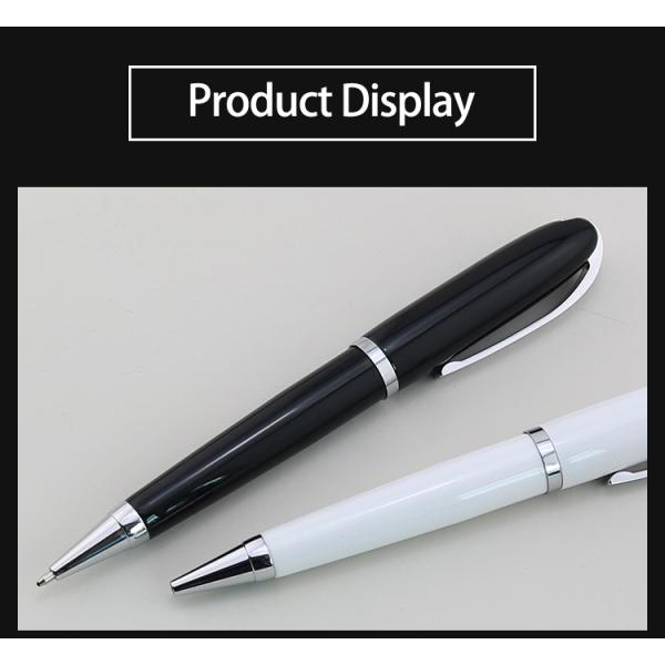 Sleek Metal Ballpoint Pen 1.0mm Classic Office Stationery Business Ball Pen