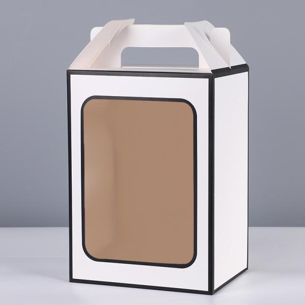 Black Pink White Display Carton Box Recycled Kraft Gift Box UV Coating
