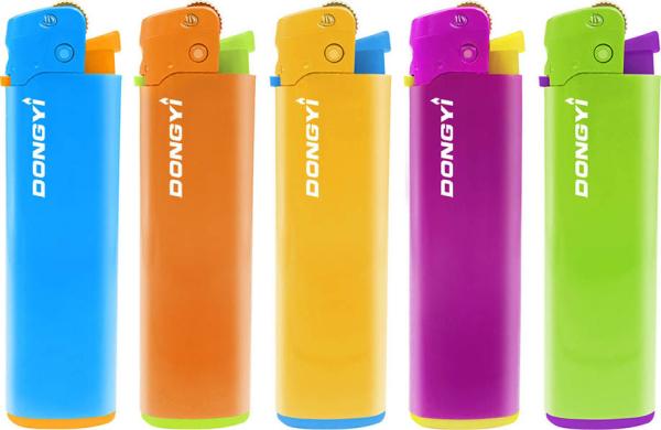 Model NO. DY-077 Custom Plastic Disposable Lighter with Big Printing Gas Cigarette