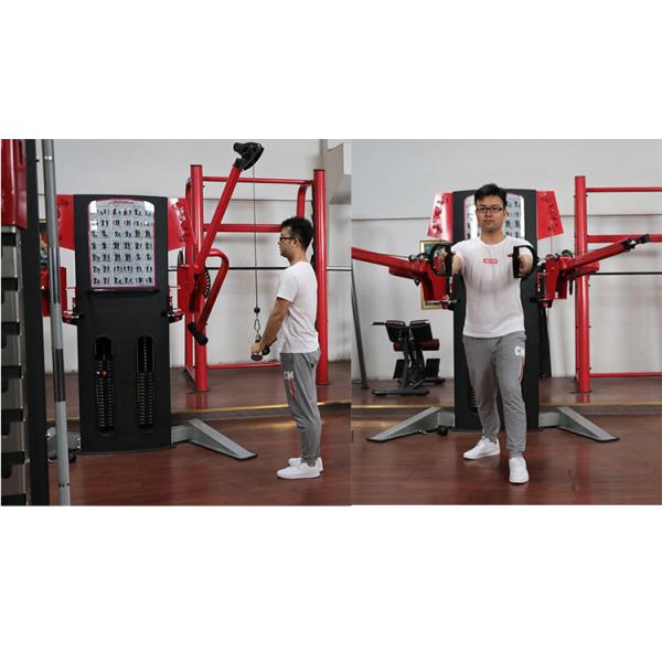 Multi Station Commercial Gym Fitness Equipment Free Motion Dual Cable Cross Machine