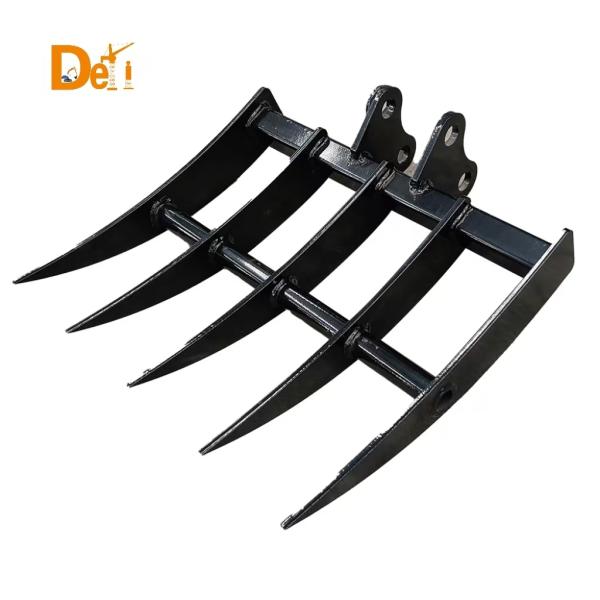 Râteau pour mini-pelle de 0,8 tonne à 1,5 tonne pour engins de chantier