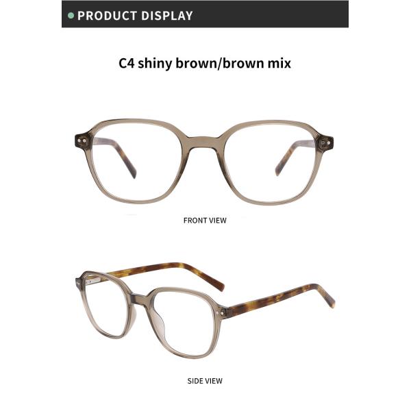 Не рецепт вокруг ширины объектива Eyewear объективов стекел ацетата ясной 49 mm