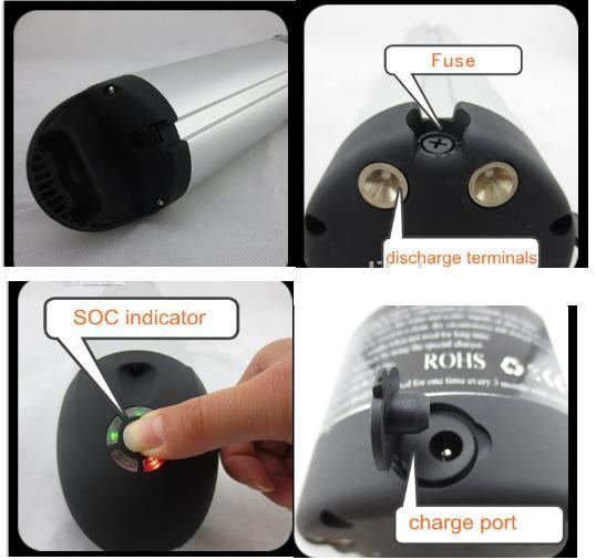 18650 10S4P E Bateria para bicicletas, Bateria de lítio para bicicletas elétricas leve 36V