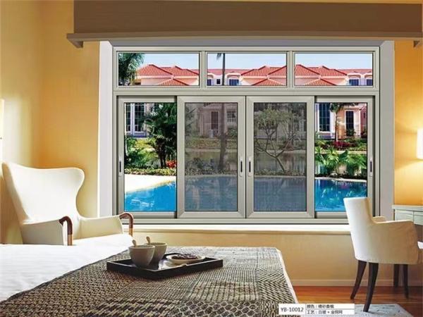 Ventana corredera de aluminio personalizada para el hogar con rociado de polvo