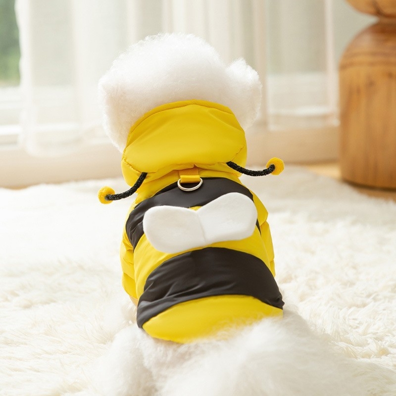 Lightweight Microfiber Adjustable Waistband Cat Clothes Winter Jacket