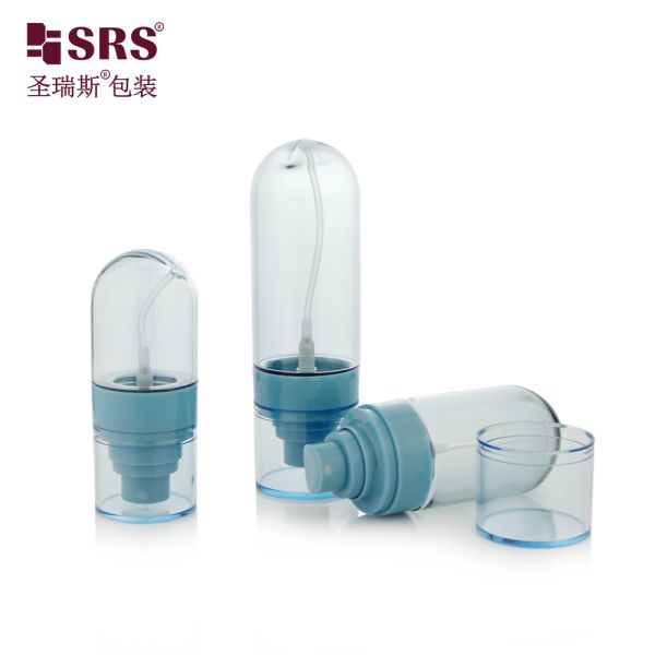 PETG02 30ml 50ml 60ml 80ml 100ml Empty Custom Semi-transparent Colored Blue PETG Spray Pump Bottle For Skincare Toner