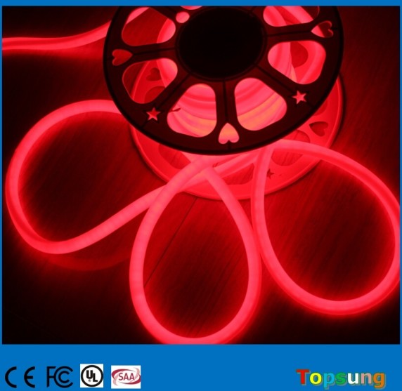 360 degree 120LED/M 16mm round led neon flex lights 24V IP67 red color