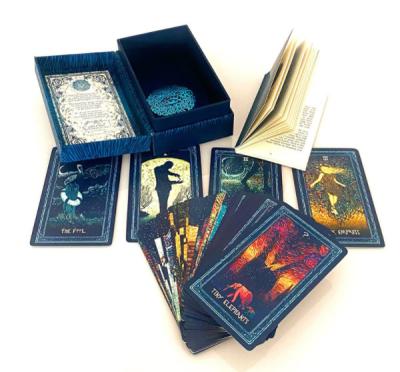 Les cartes de tarot rigides pliables de papier du cadeau 80cards 157gsm ont imprimé