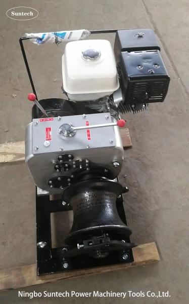 Stringing Wire Powered Cable Winch Puller Cylindrical Steel Rope Winch Puller