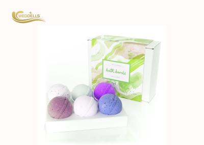 Shea Butter Coconut Oil Bath Bomb Gift Sets Shrink Wrapped For Body Relaxing