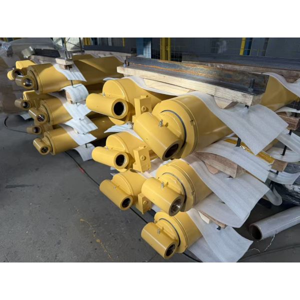 Hard Chrome Plated Luffing Hydraulic Double Acting Ram Cylinder For Construction Machinery