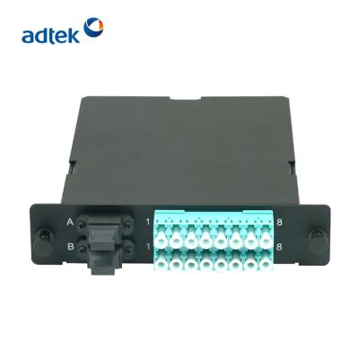 40G LGX Fiber Optic Cassettes 2MTP-16LC OM3 Fully Loaded For Telco Solution