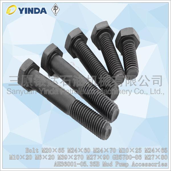 Acessórios M20×65 GB5780-86 M27×80 AH36001-05.35B da bomba de lama do parafuso de grande resistência