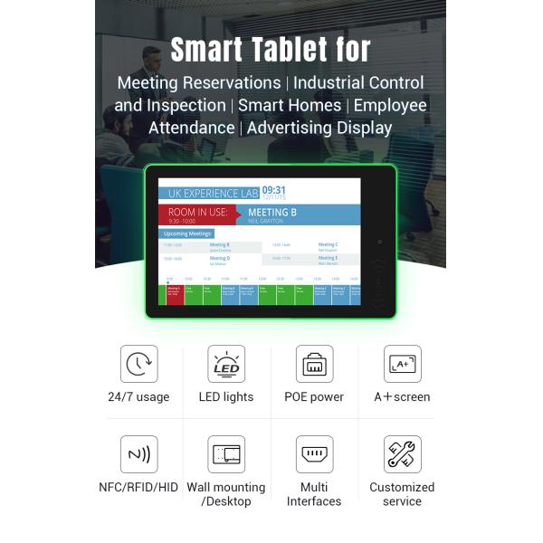 LCD настенный монтаж RK3568 Android 11 сенсорный экран Внутренние цифровые вывески Для встреч
