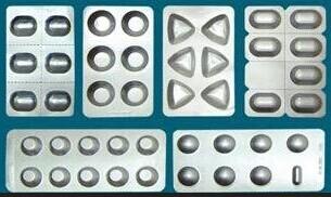 Pill Tablet Blister Packaging Machine , 8KW Capsule Packing Machine