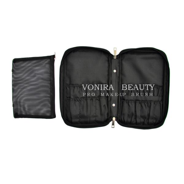 Сумки щетки макияжа большой емкости 23 отверстий чернота случая держателя высококачественной косметическая