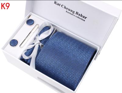stylish silk necktie cufflinks sets