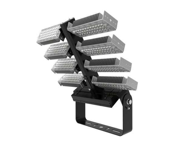 140000 lumen LED luz de estádio exterior em 40m alto mastro poste de iluminação 1000W China luzes do futuro