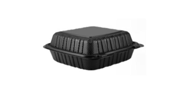 Various Sizes Takeaway Meal Container for MFPP Market Demand, Takeout MFPP Hinged Lid Microwavable Container,8”x8”x2.8”
