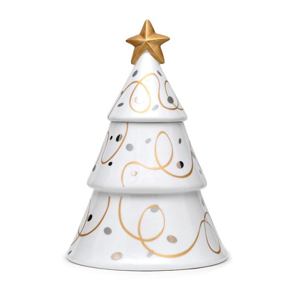 3D Рождественская кухня Кофе Чай Сахар Подарок Консервный банка Древесина Хранилище Золото Серебро Ручная живопись