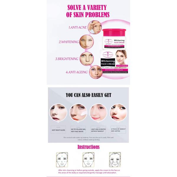 Женщины коллагена применяют обложку к заботе забеливая ODM морщинки лицевой сливк анти-