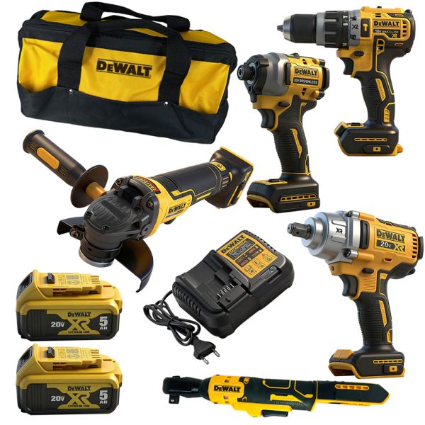 8 Pieces Dewalt Tool Set 5.0ah Batteries Dewalt Combi Set Customized