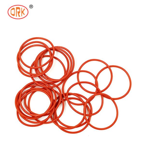 Anéis O de borracha de silicone vermelho VMQ com excelente desempenho de resistência ao rasgo
