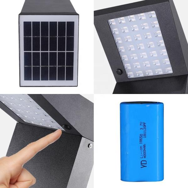 3500K Seven Shape LED Solar Pathway Lights Outdoor For Patio Yard Walkway