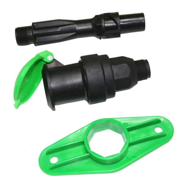 Соединителей трубопровода клапана соединения лужайки срок службы быстрых пластиковых быстрых анти- ультрафиолетовый длинный