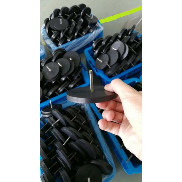 Waterproof Rubber Coated Neodymium Magnets N52 Screw Thread For Taxi Roof Lights